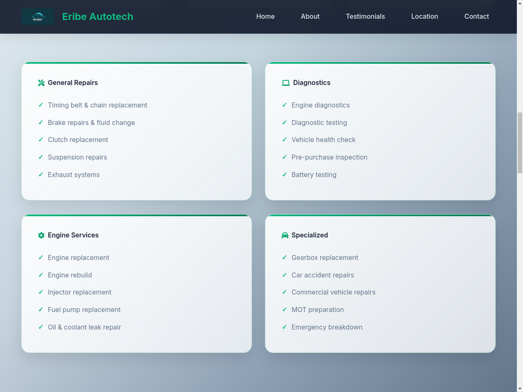 Eribe Autotech - Mobile Mechanic Services